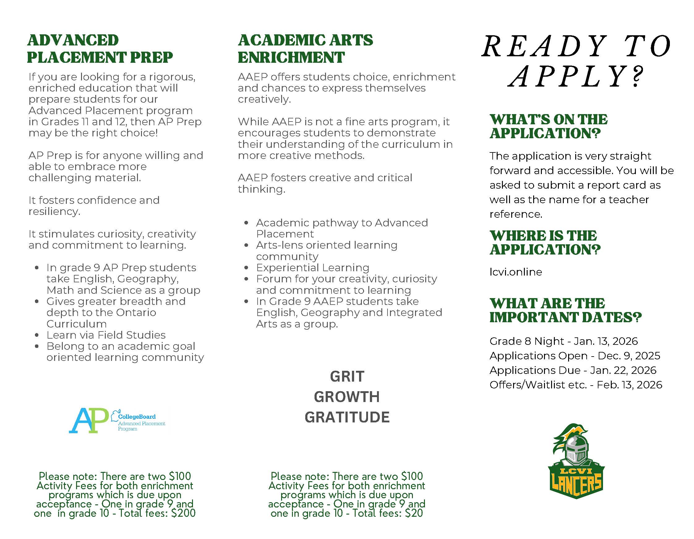 choices at 9 brochure Page 2